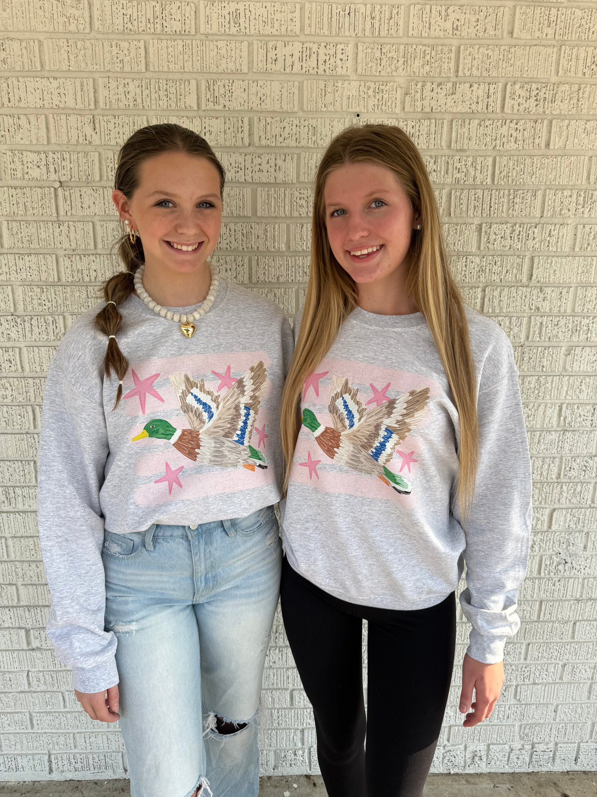 Pink Duck Gildan Sweatshirt