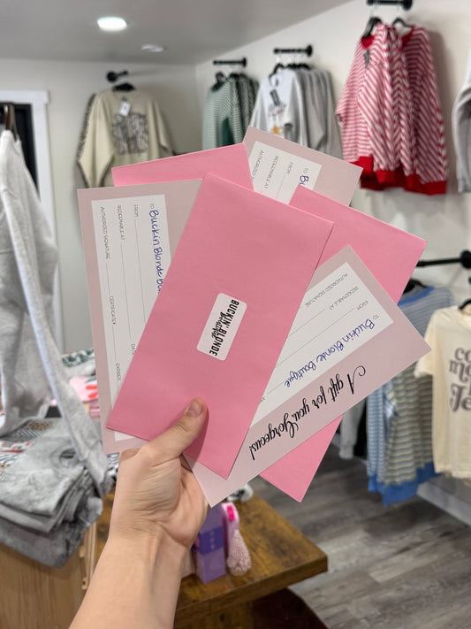 Gift Certificate / Website code