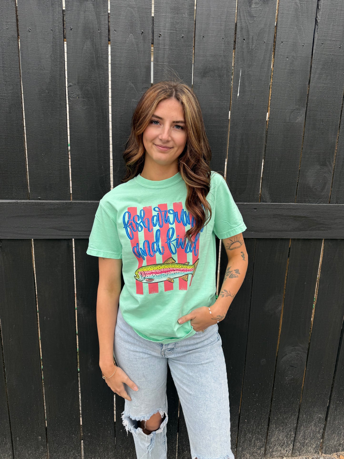 Fish Around And Find Trout Comfort Colors T-Shirt