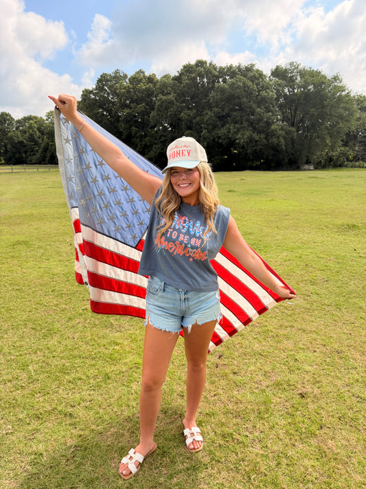Proud To Be American Boxy Tank