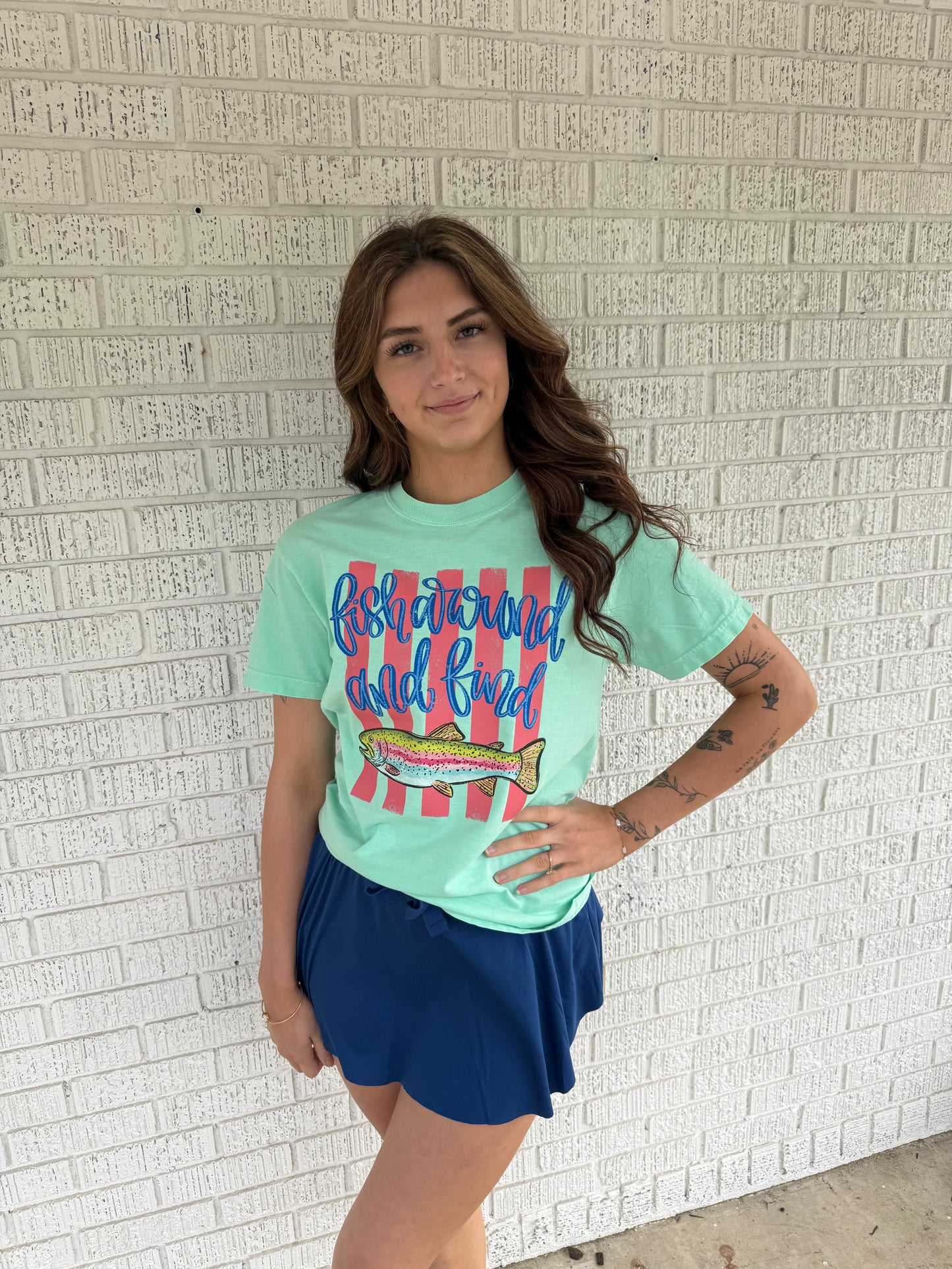 Fish Around And Find Trout Comfort Colors T-Shirt