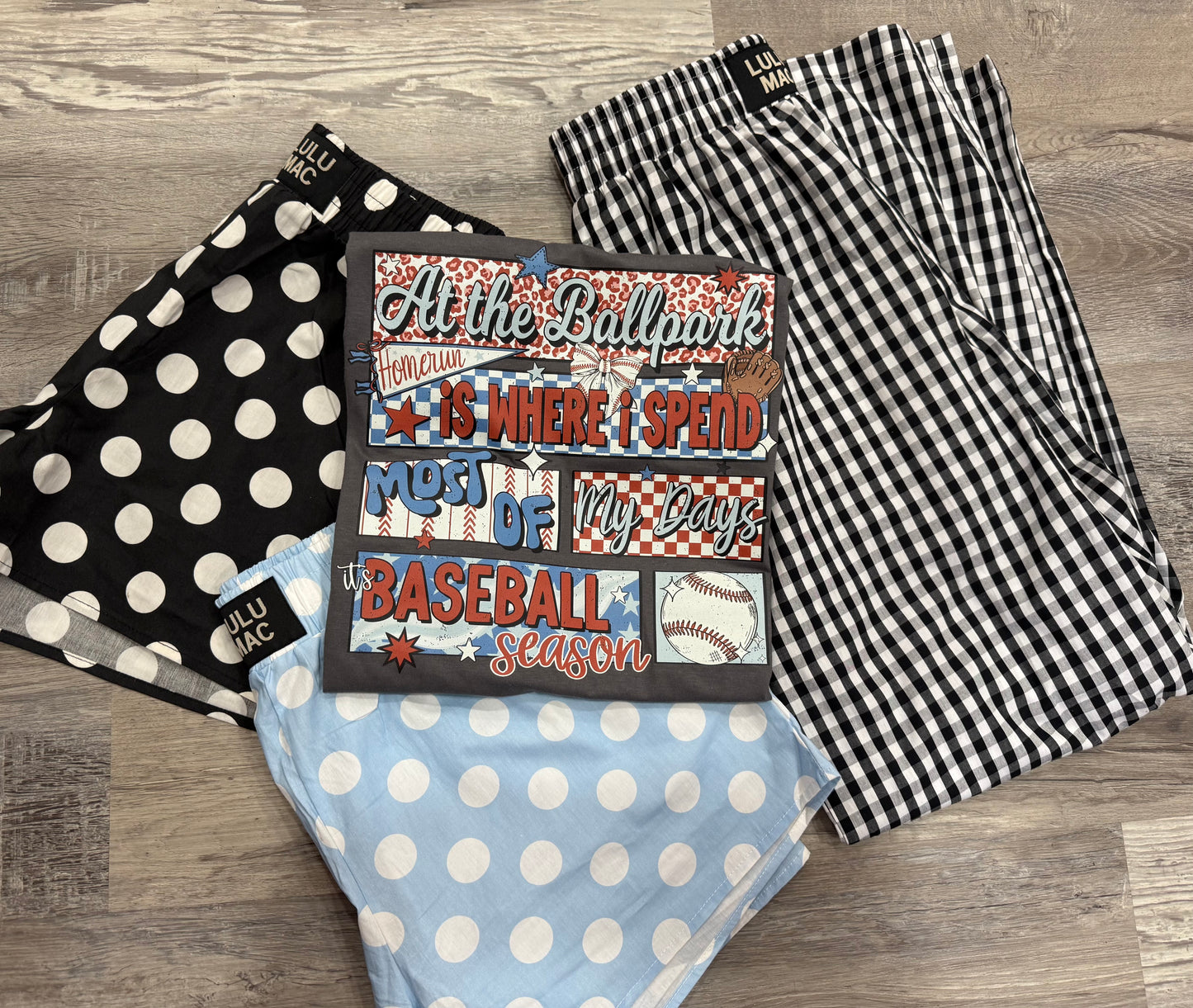 Baby Blue Lulu Mac Shorts