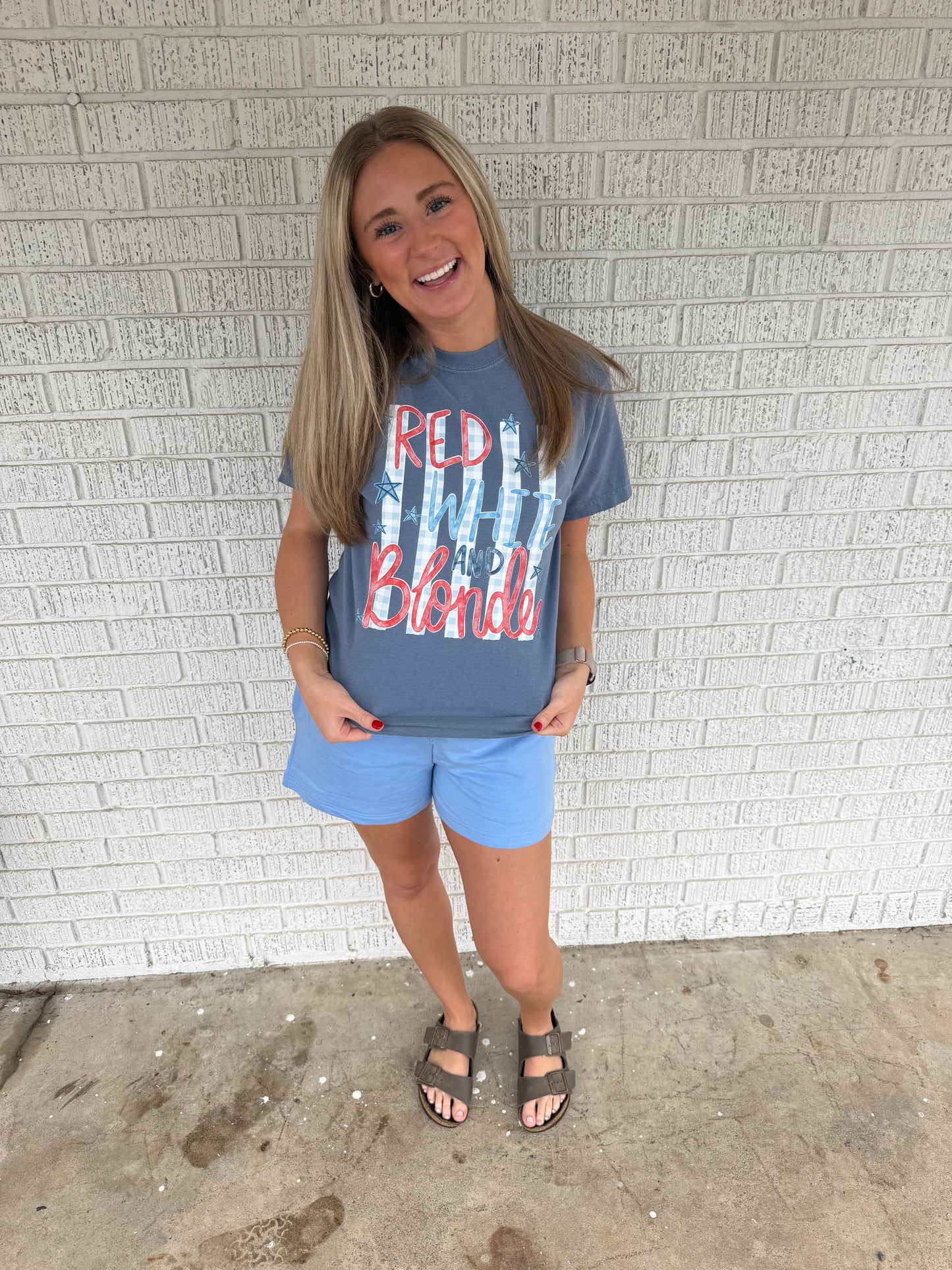 Red White And Blonde Comfort Colors T Shirt