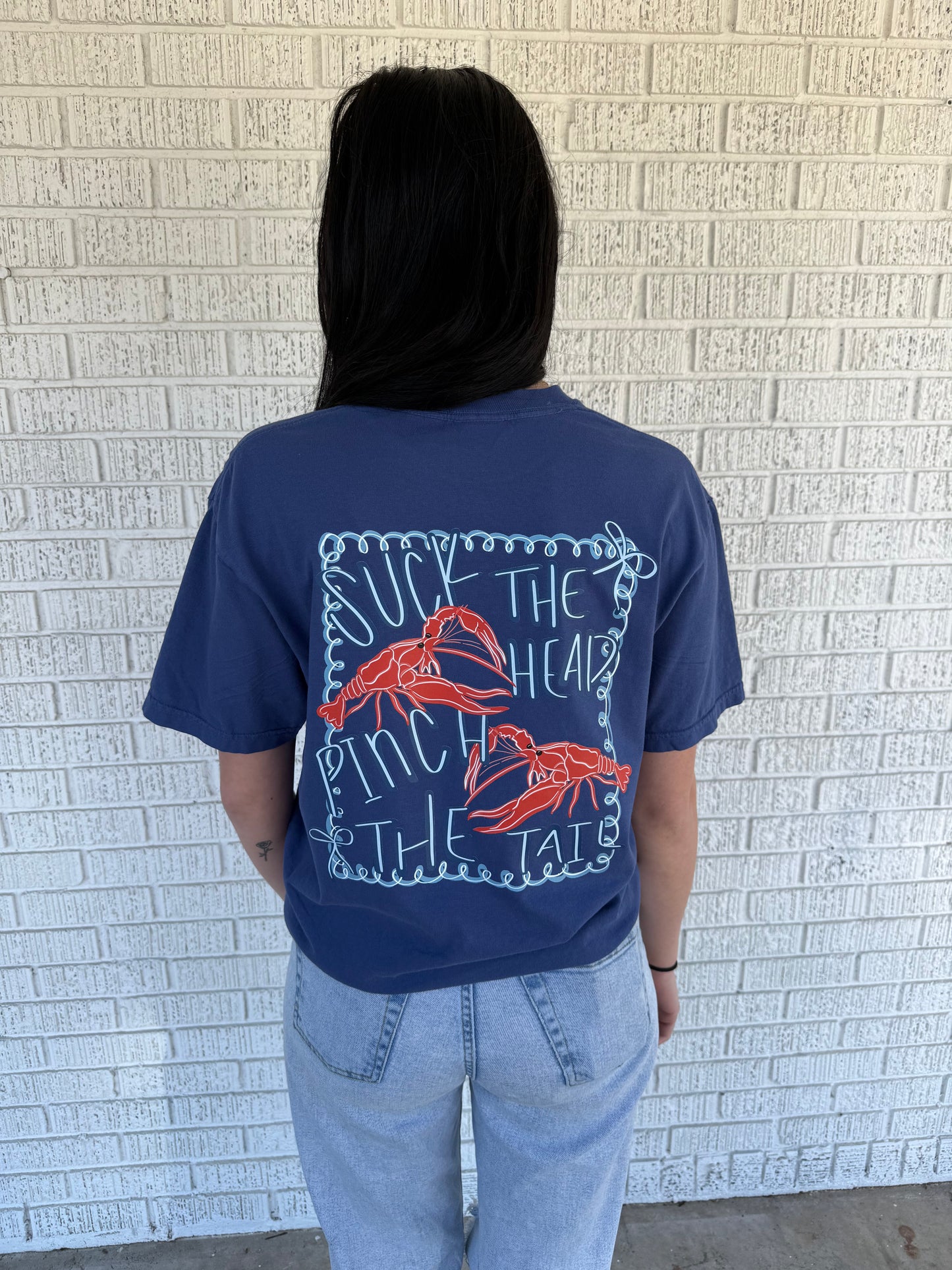 “Suck The Head, Pinch The Tail” Comfort Color T-shirt