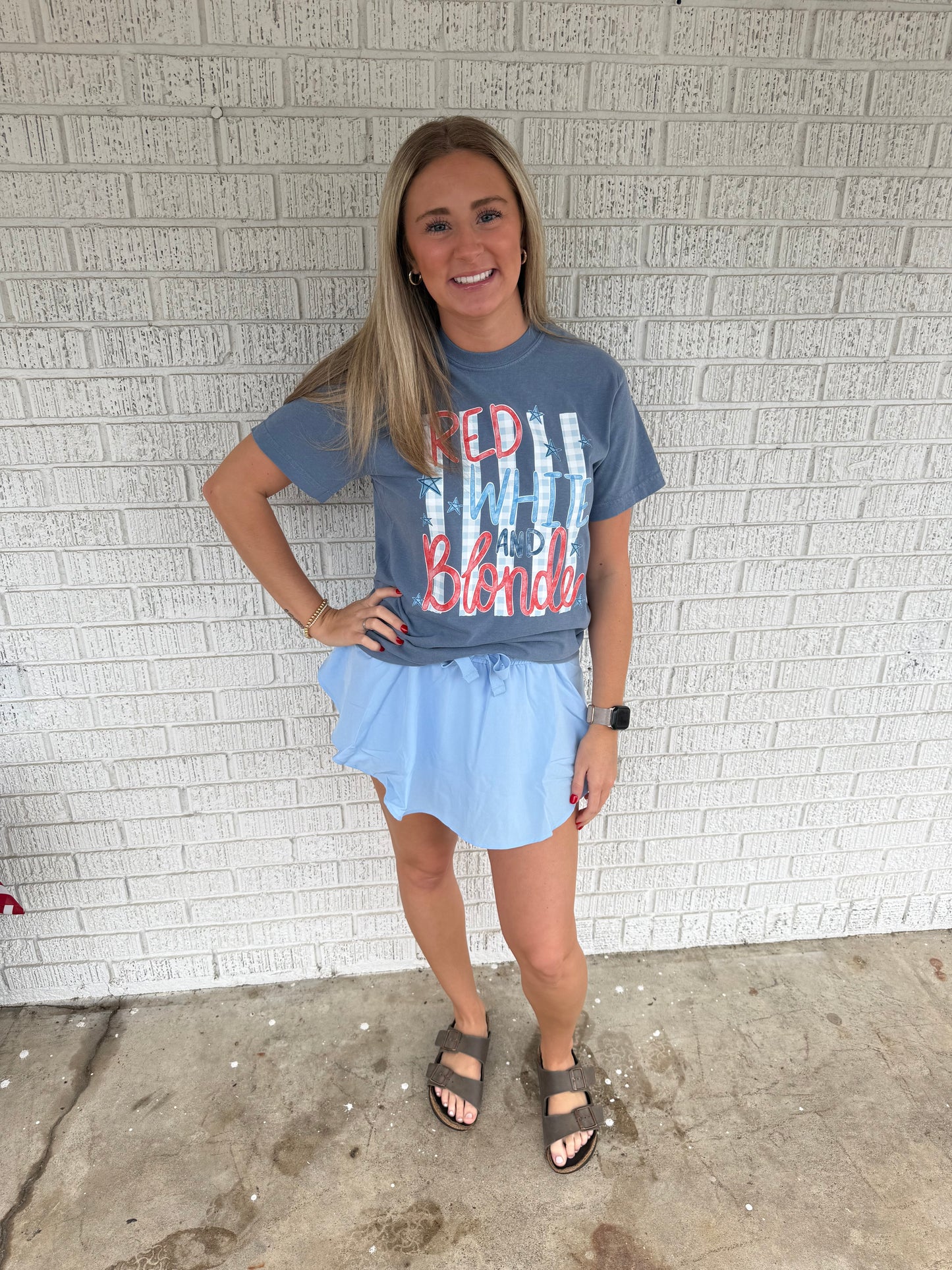 Baby Blue Skort