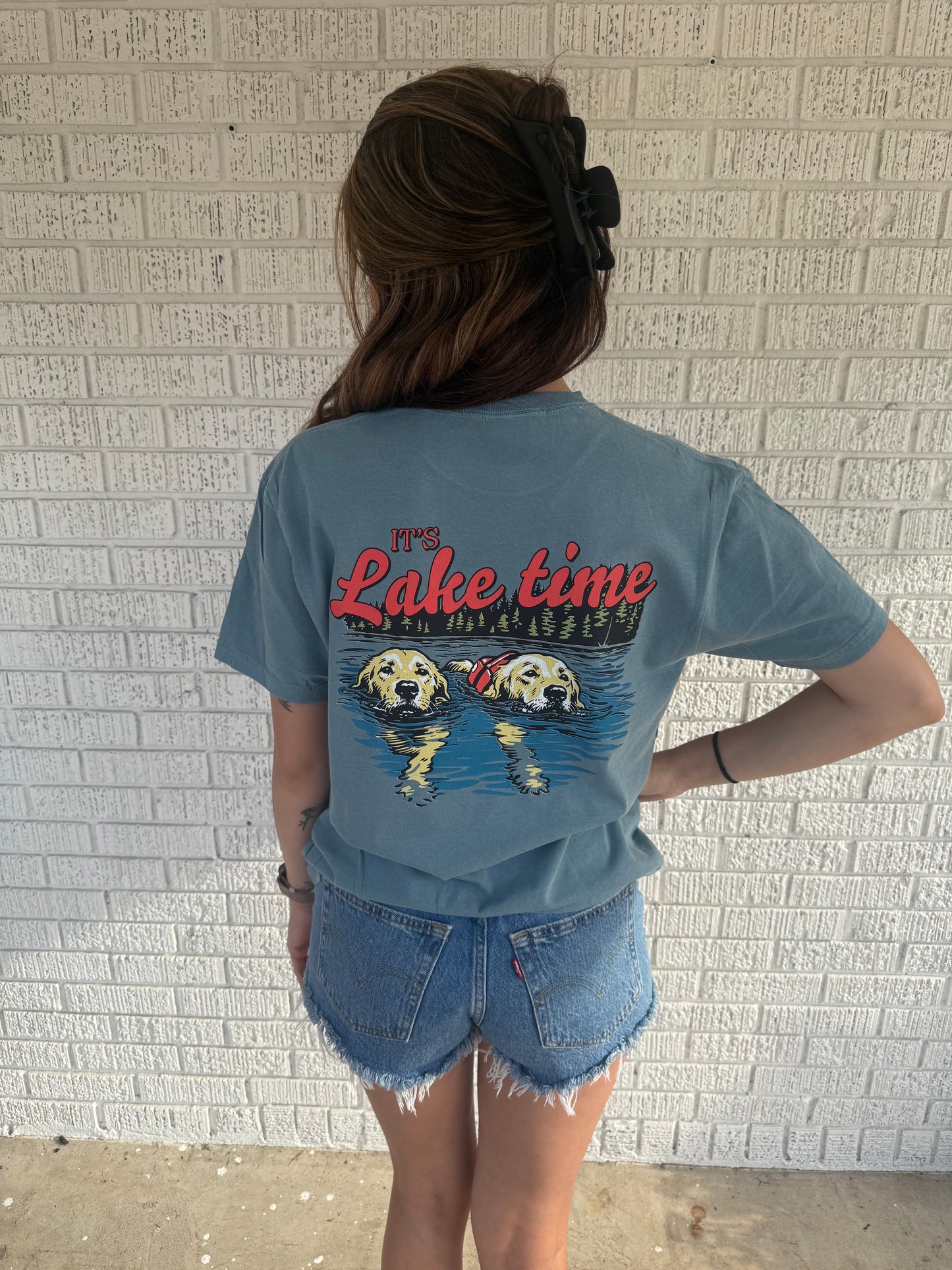 It’s lake Time unisex Pocket T-Shirt