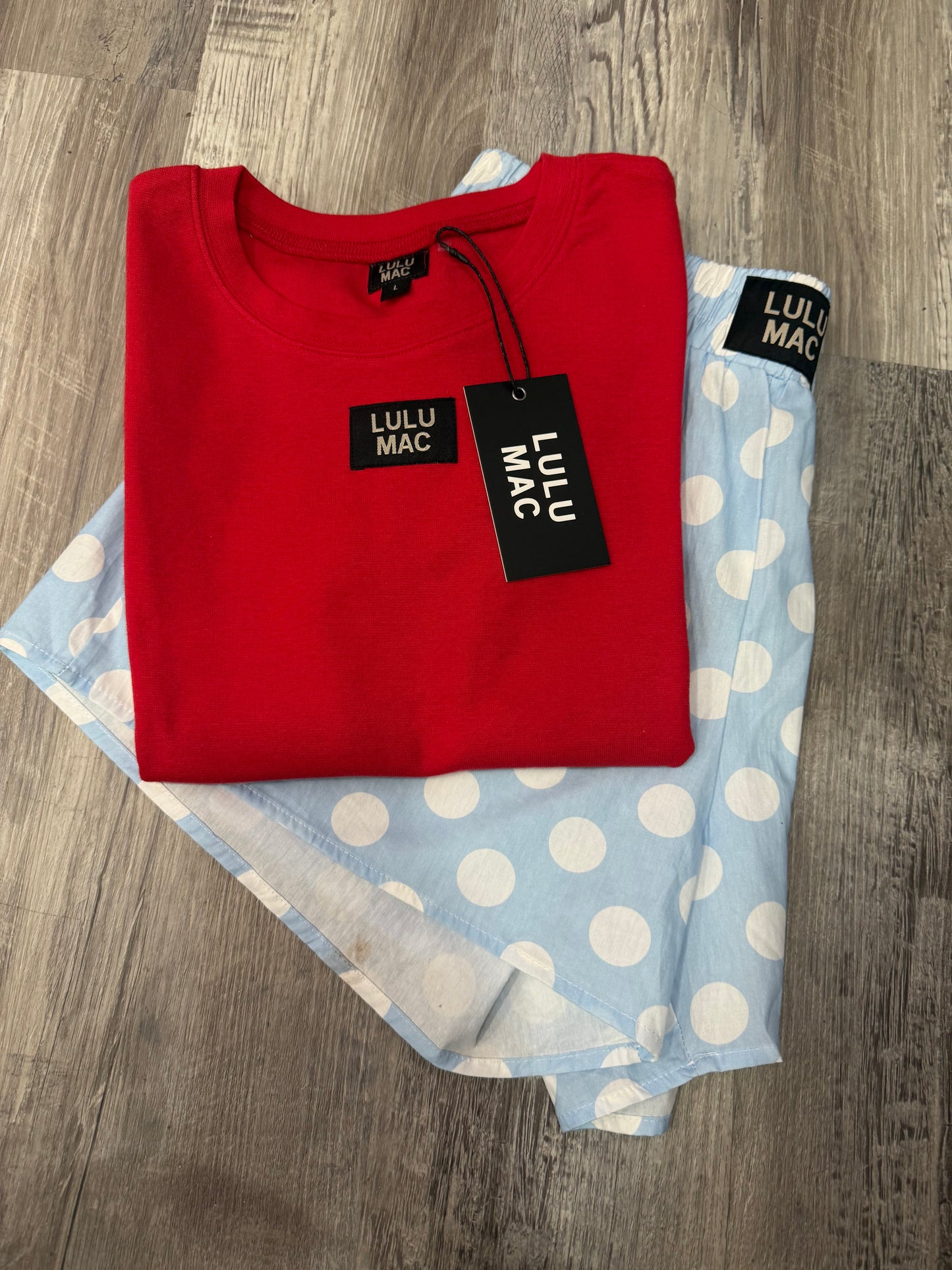 Baby Blue Lulu Mac Shorts