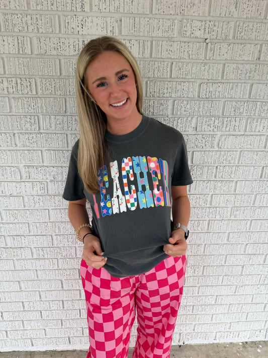 Funky Teacher Comfort Color T-shirt
