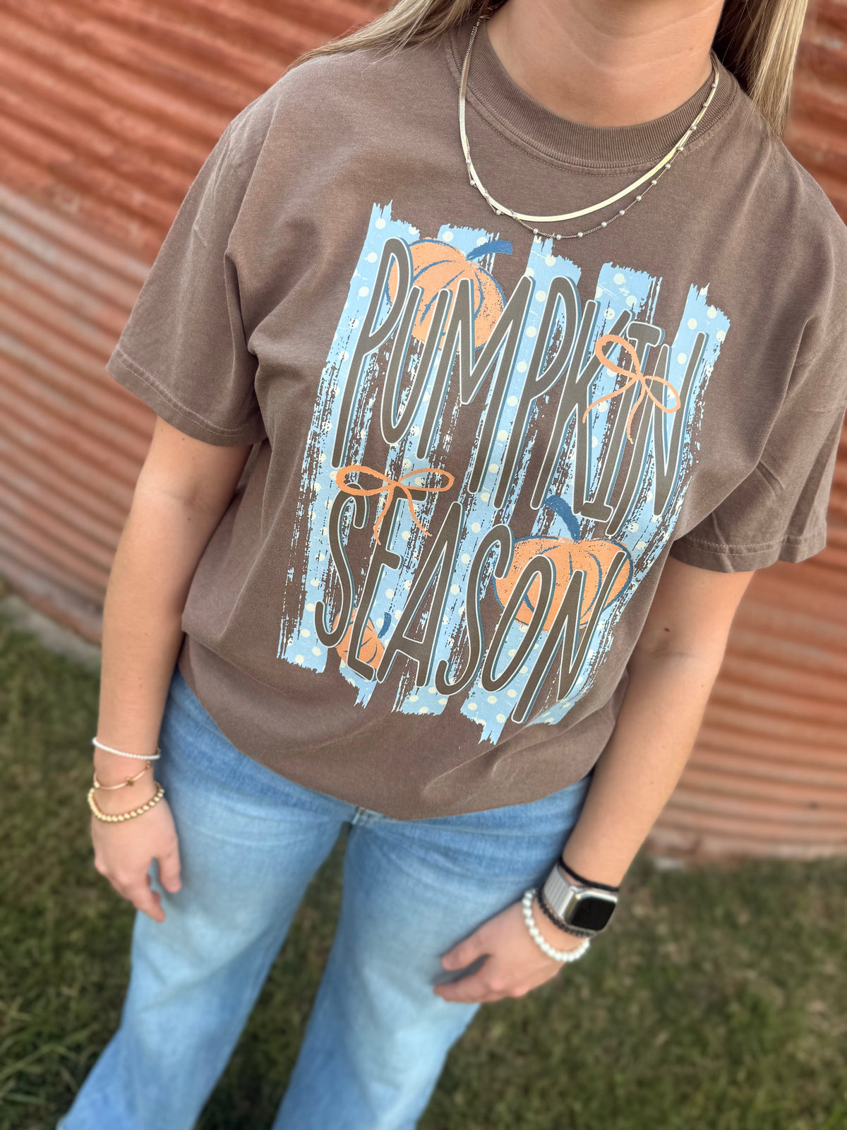 Polkadot Pumpkin Season, Comfort Colors Tee