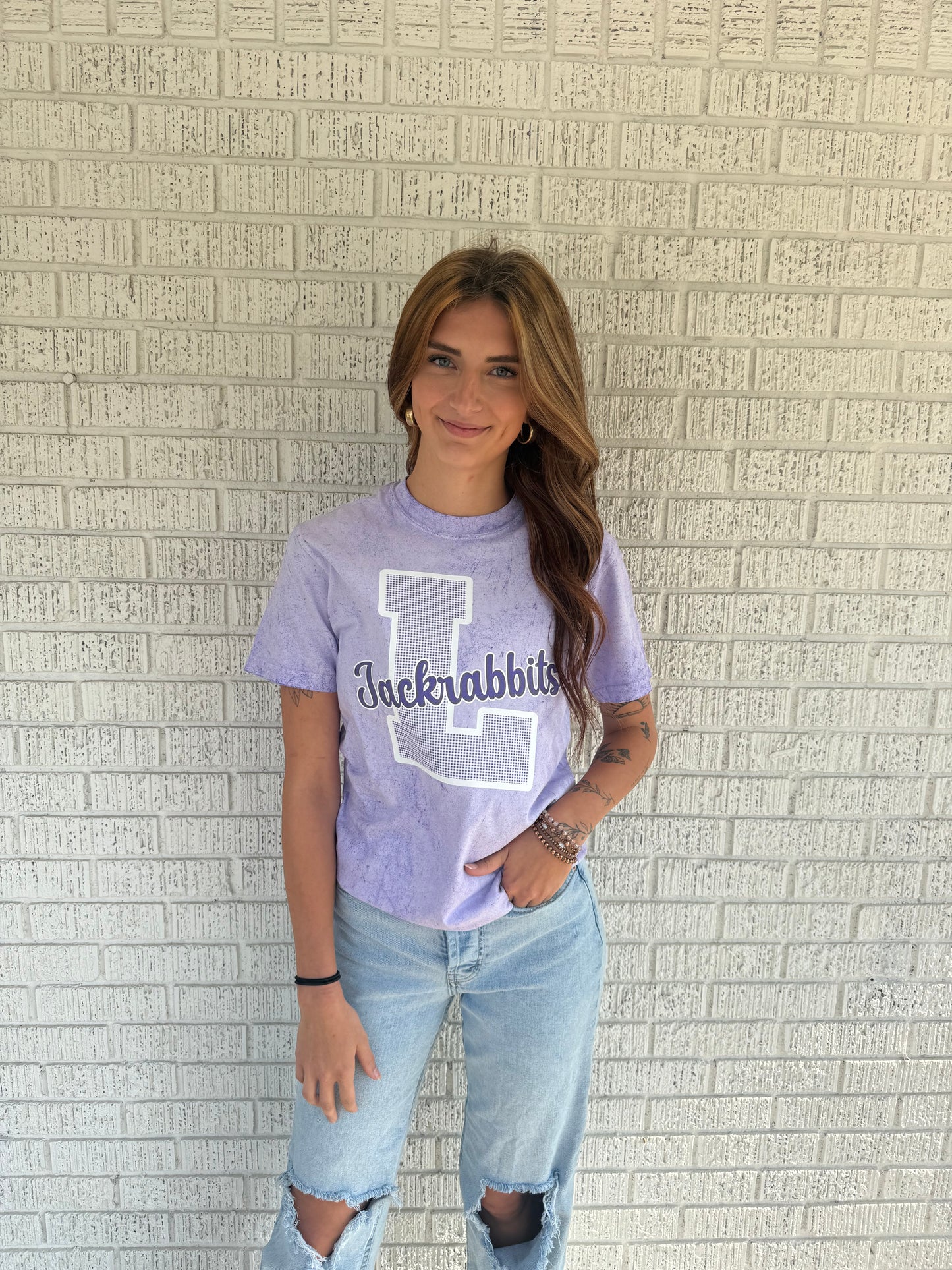 Gingham Jackrabbit Color Blast Comfort Colors T Shirt
