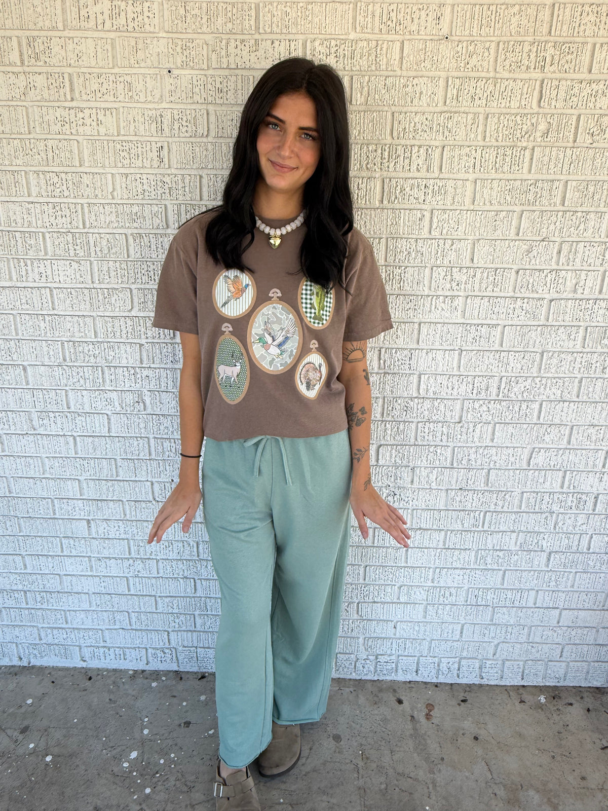 Needlepoint Loom Inspired Hunting Comfort Colors T-shirt
