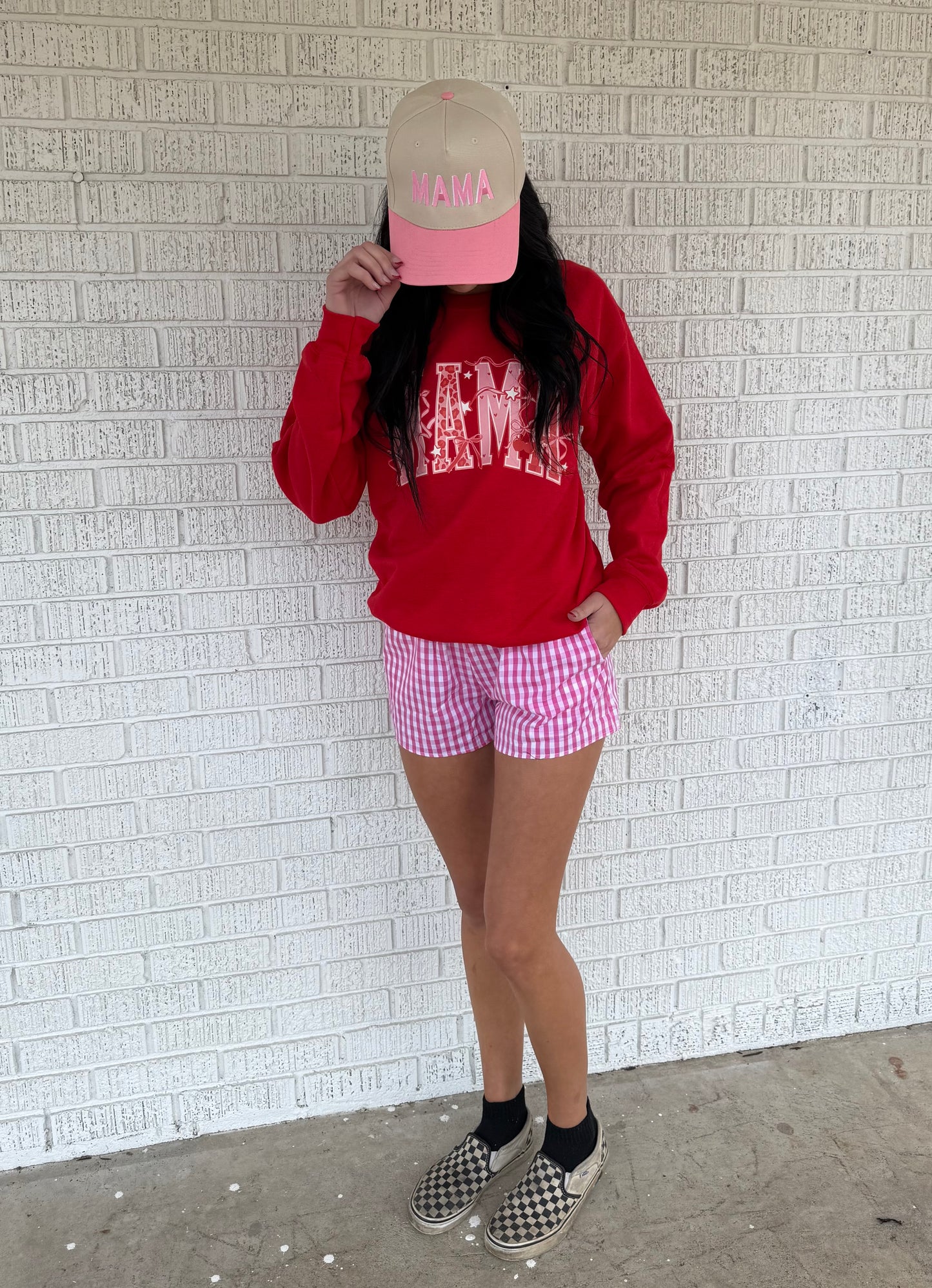 Lulu Mac Pink Gingham Boxer Shorts