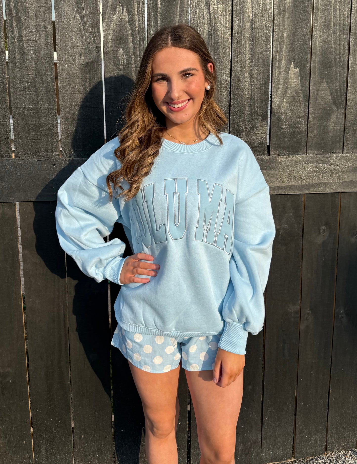 Baby Blue Lulu Mac Shorts