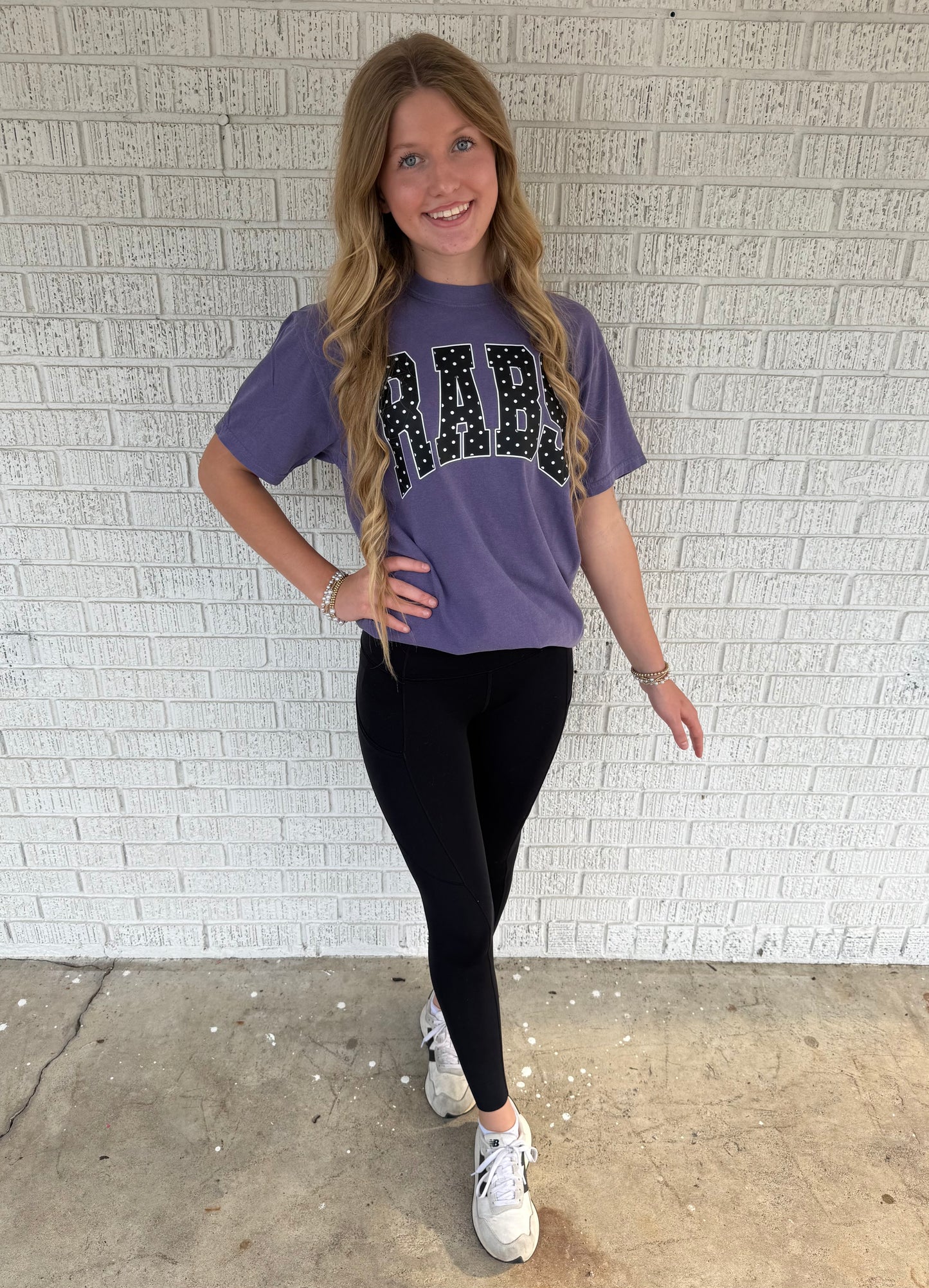 Black Polkadot RABS Comfort Color T-shirt