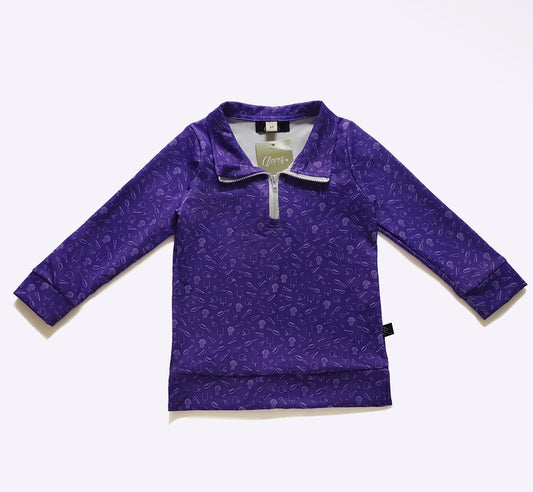 Purple Go Team Boys Quarter Zip