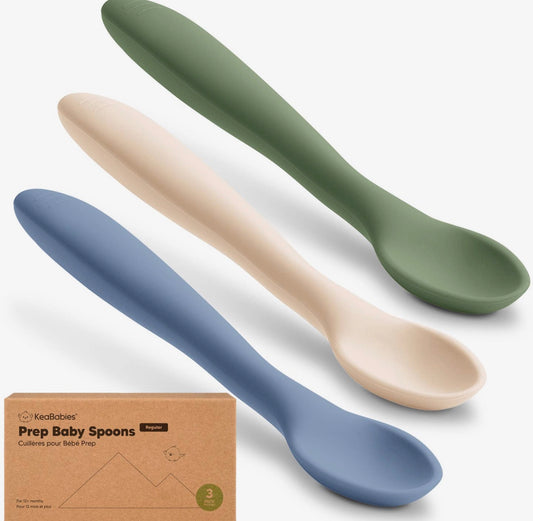 3 Pack Silicone Spoons For Babies/Toddlers