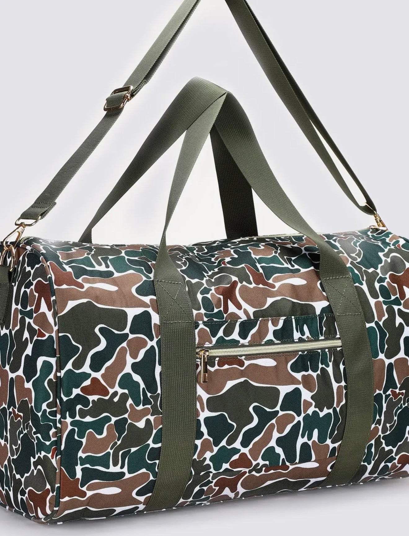Retro Camo Duffel Bag ￼