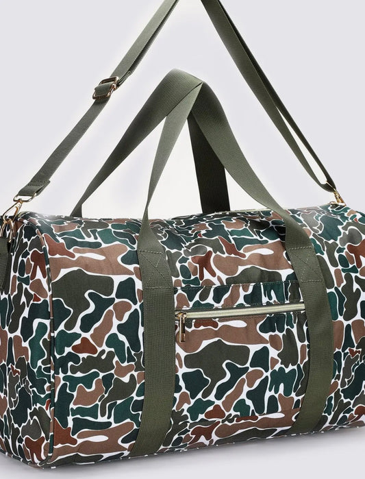 Retro Camo Duffel Bag ￼