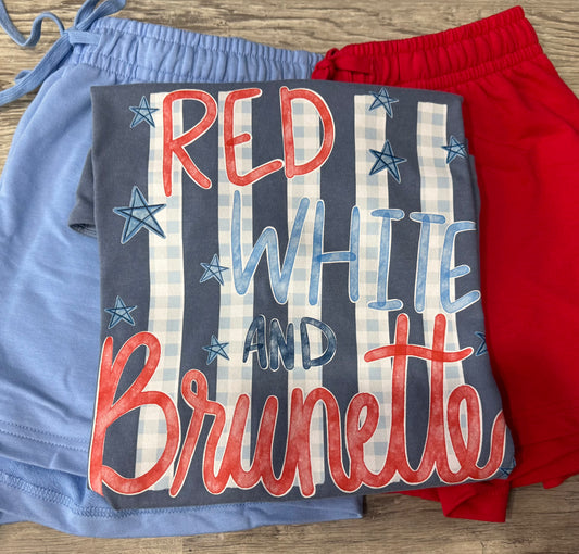 Red White And Brunette Comfort Colors T Shirt