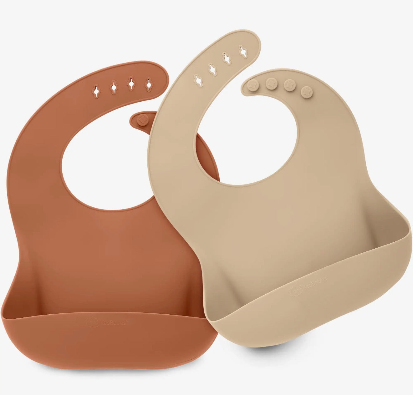 2 Pack Prep Silicone Bibs For Toddlers