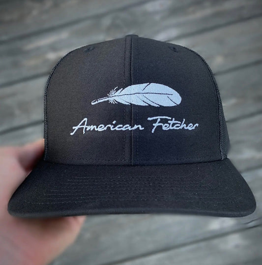 All Black Feather Men’s Hat