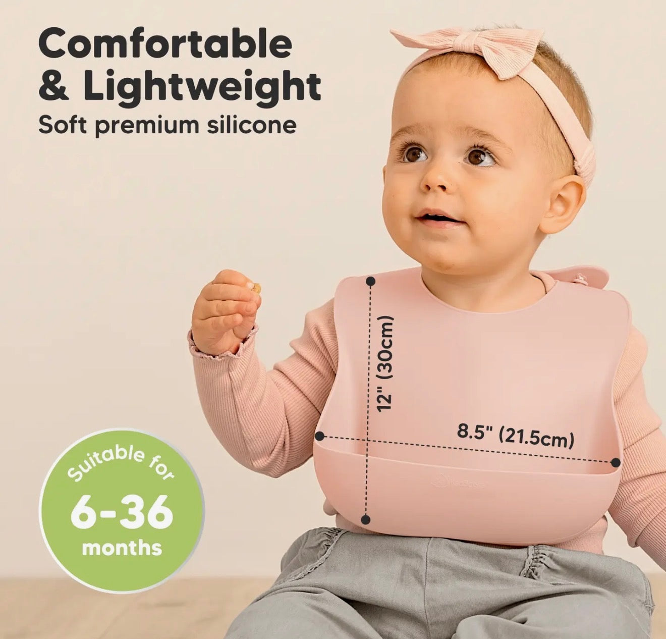 2 Pack Silicone Bibs For Babies/ Toddlers