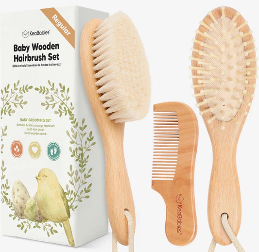 Baby Hair Brush And Comb Set For Infant And Newborn