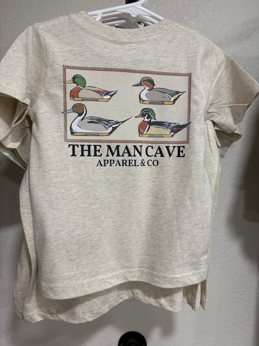 Kids The Man Cave Antique Decoy Rabbit Skins T Shirt