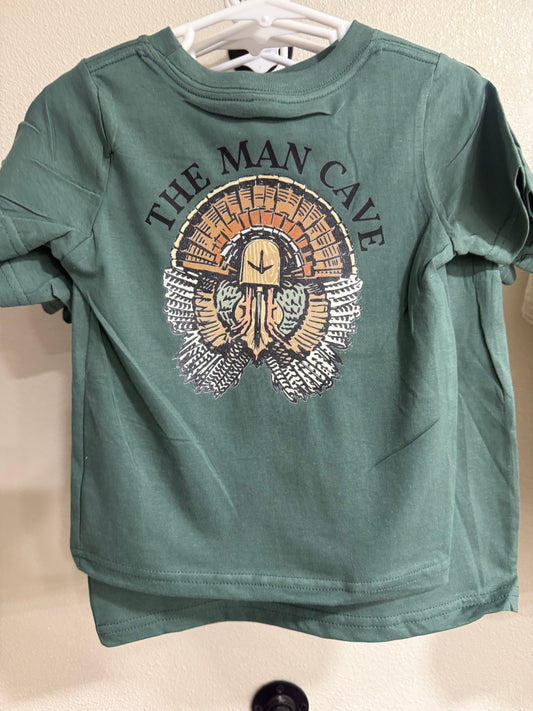 Kids The Man Cave Turkey Fan Rabbit Skins T Shirt