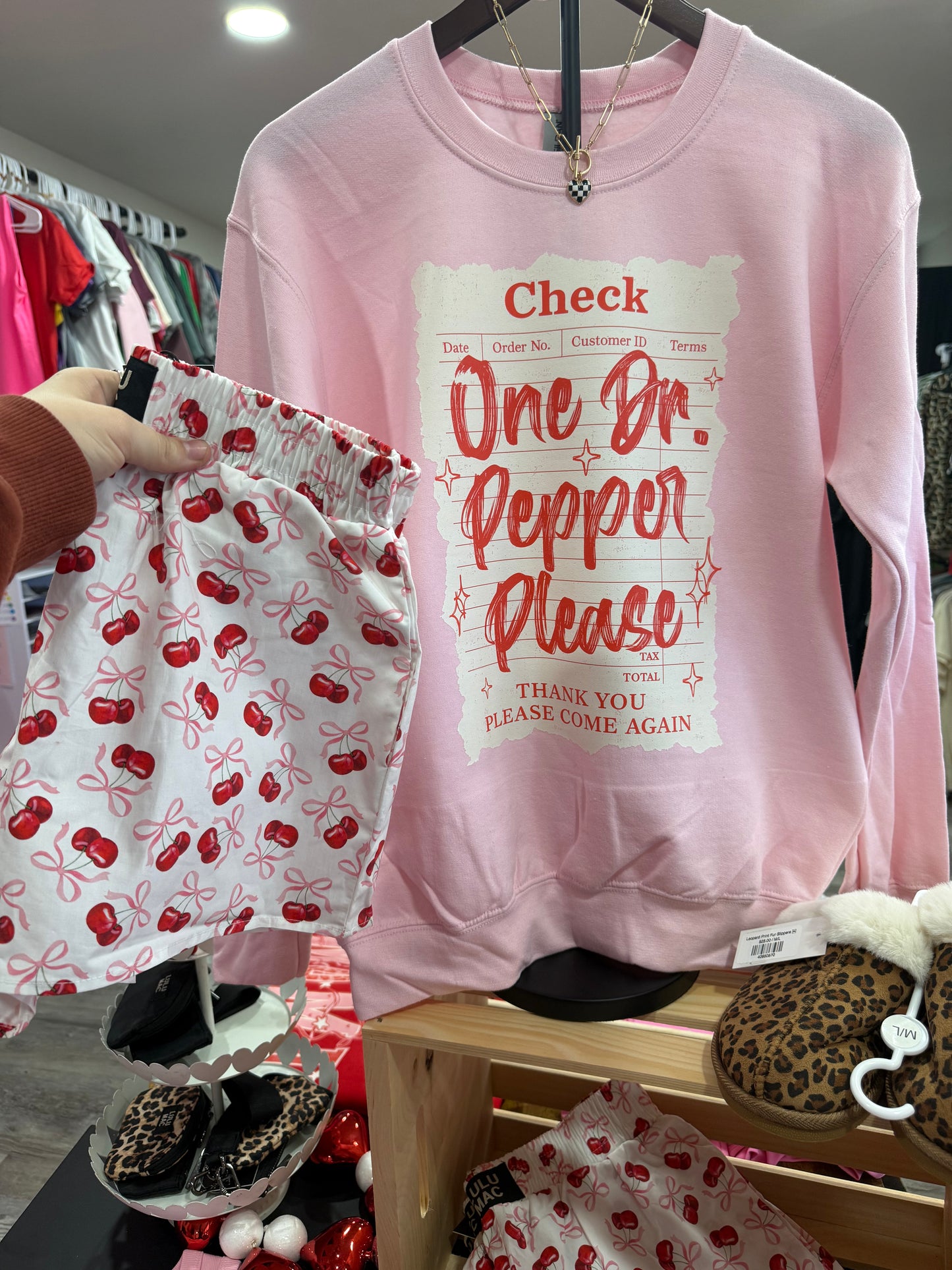 Baby Pink Dr.Pepper Sweatshirt