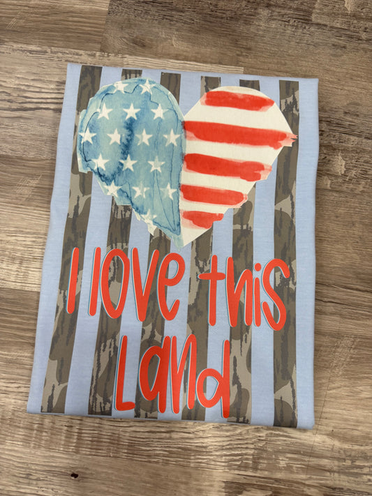 “I Love This Land” Comfort Color T-shirt!